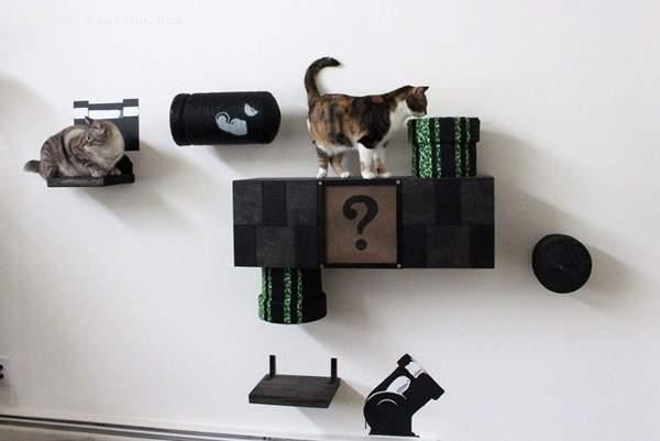 猫咪变身管道工 超级马里奥猫爬架发售